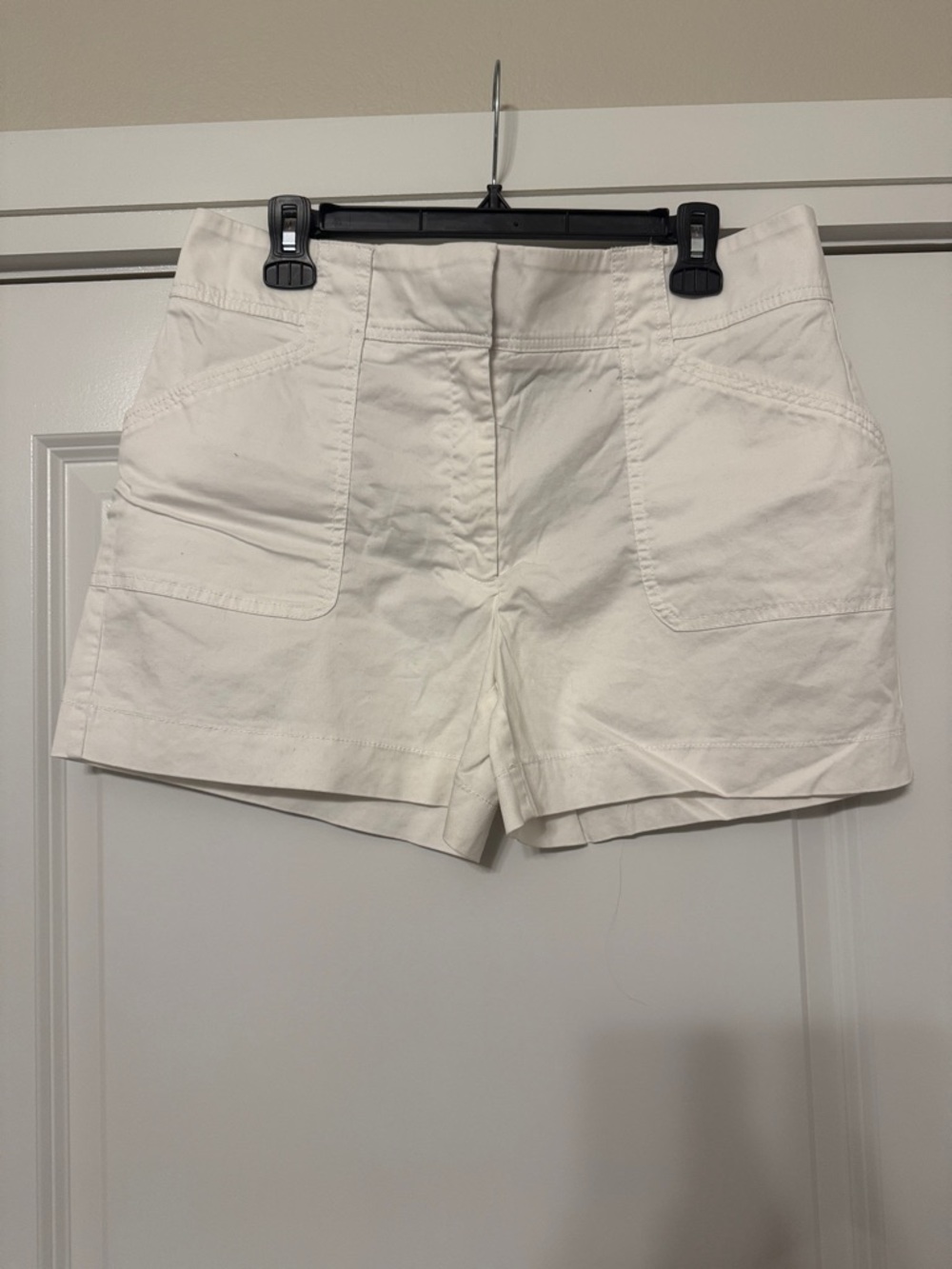 White House Black Market White Cargo Pocket Shorts